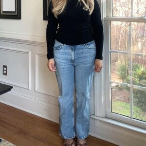 Wrangler Light Blue Women's Straight Leg Jeans